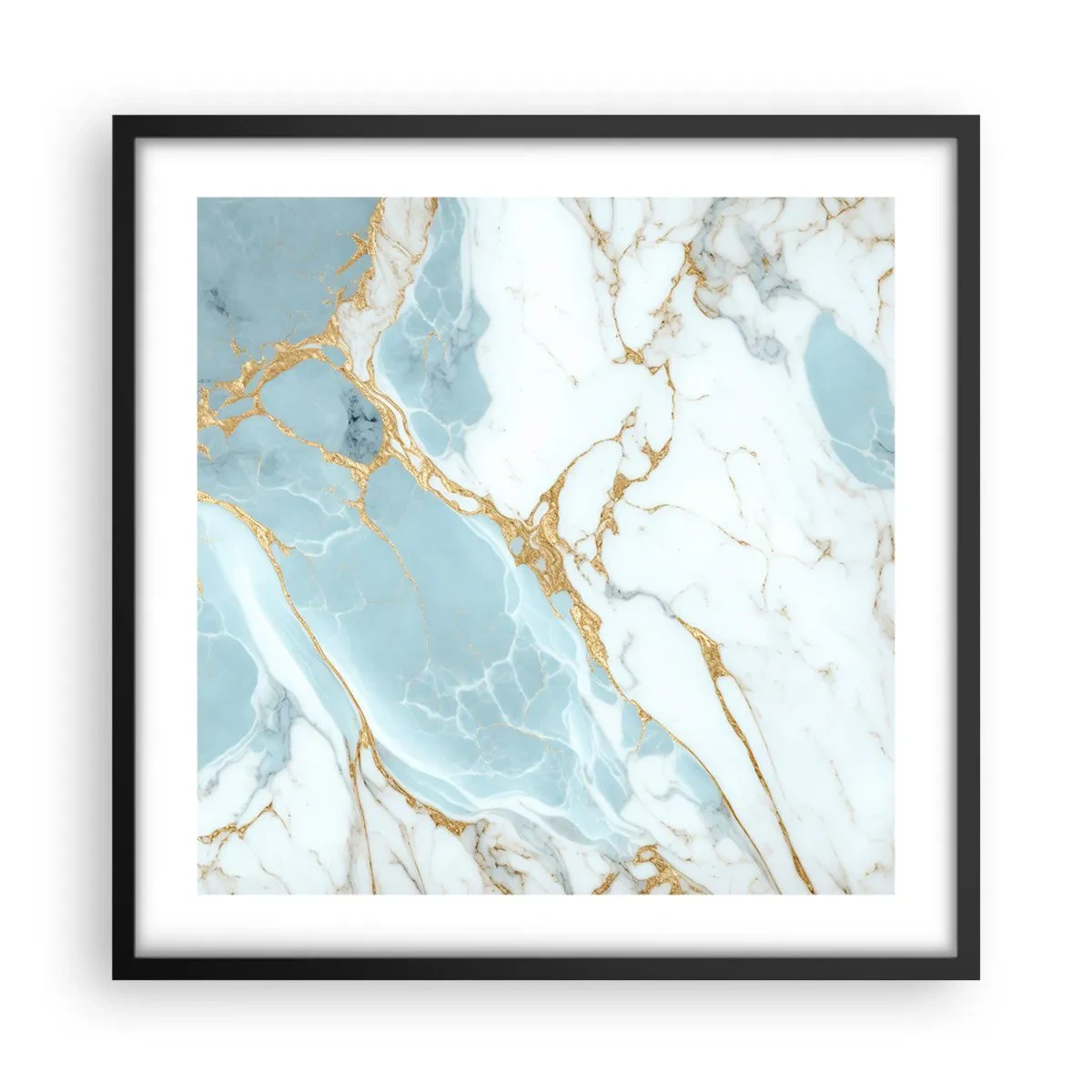 Affisch i svart ram - Stenrikedom - 50x50 cm