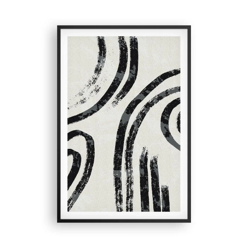 Affisch i svart ram - Halvstoppad - 61x91 cm