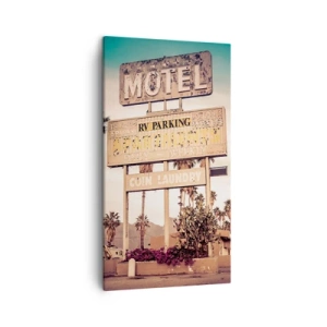 Canvastavla - Bild på duk - Här står tiden stilla - 45x80 cm