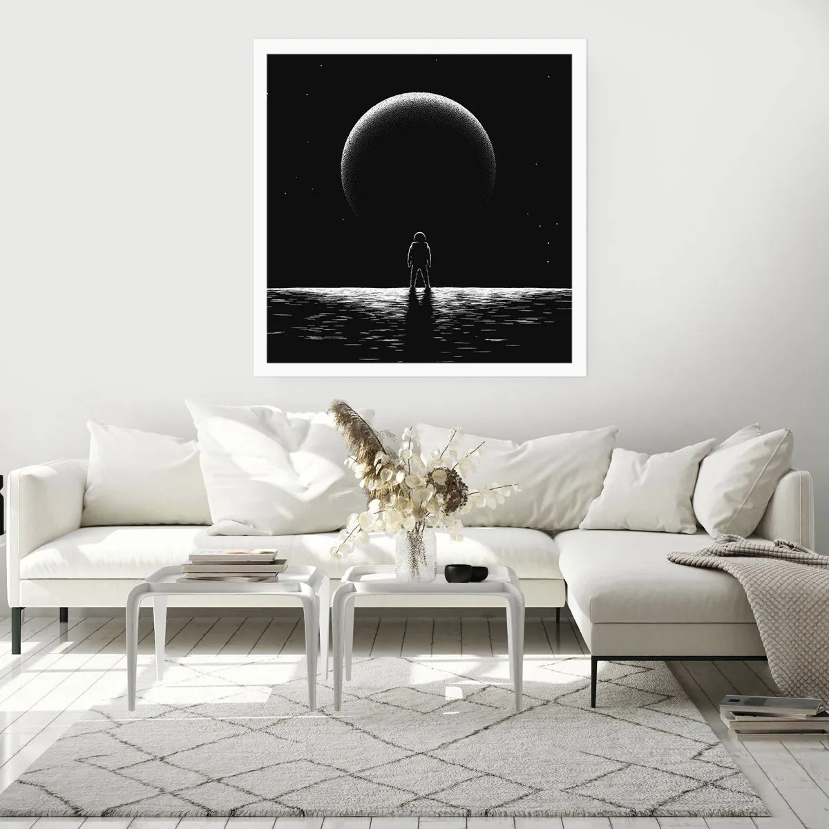 Affisch - Ansikte mot ansikte - 40x40 cm