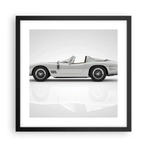 Affisch i svart ram - Ett löfte om lek - 40x40 cm