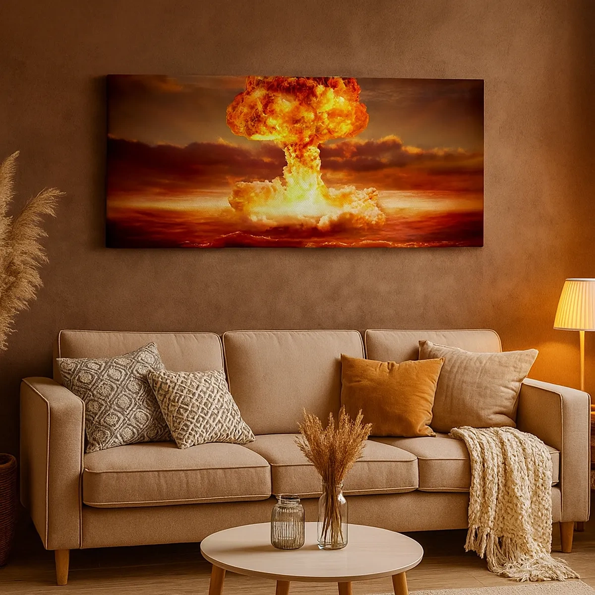 Canvastavla - Bild på duk - Och så blir det slut - 30x30 cm