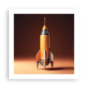 Affisch - Det börjar med en dröm - 50x50 cm