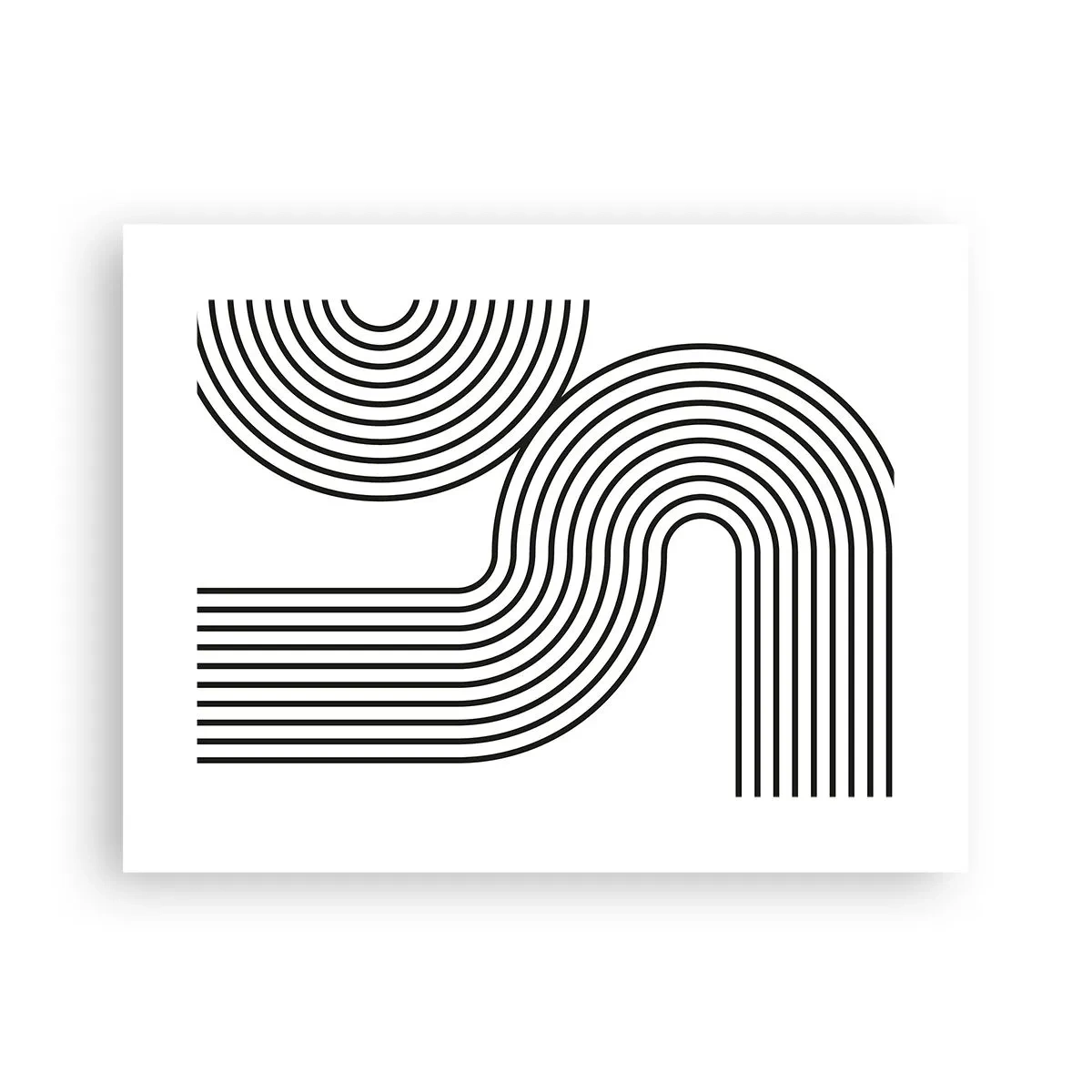 Affisch - På en kurva - 40x30 cm