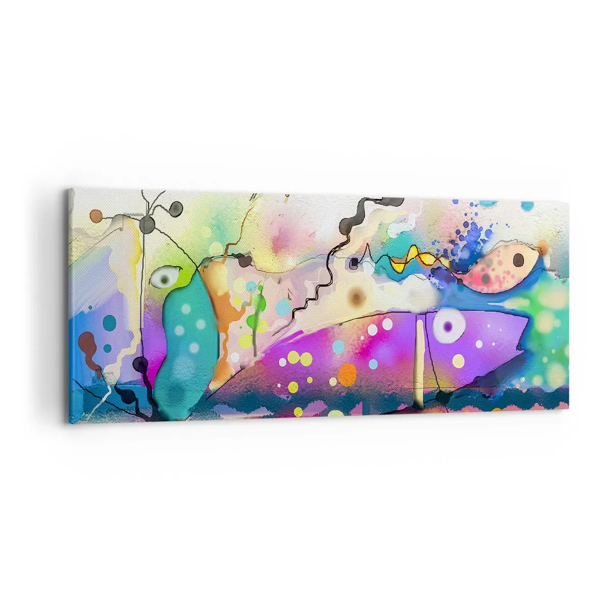 Canvastavla - Bild på duk - Det saknas ord! - 120x50 cm