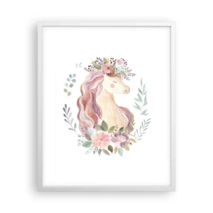 Affisch i vit ram - En inbjudan till sagornas värld - 40x50 cm