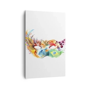 Canvastavla - Bild på duk - Brasilien hälsar välkommen med samba - 80x120 cm