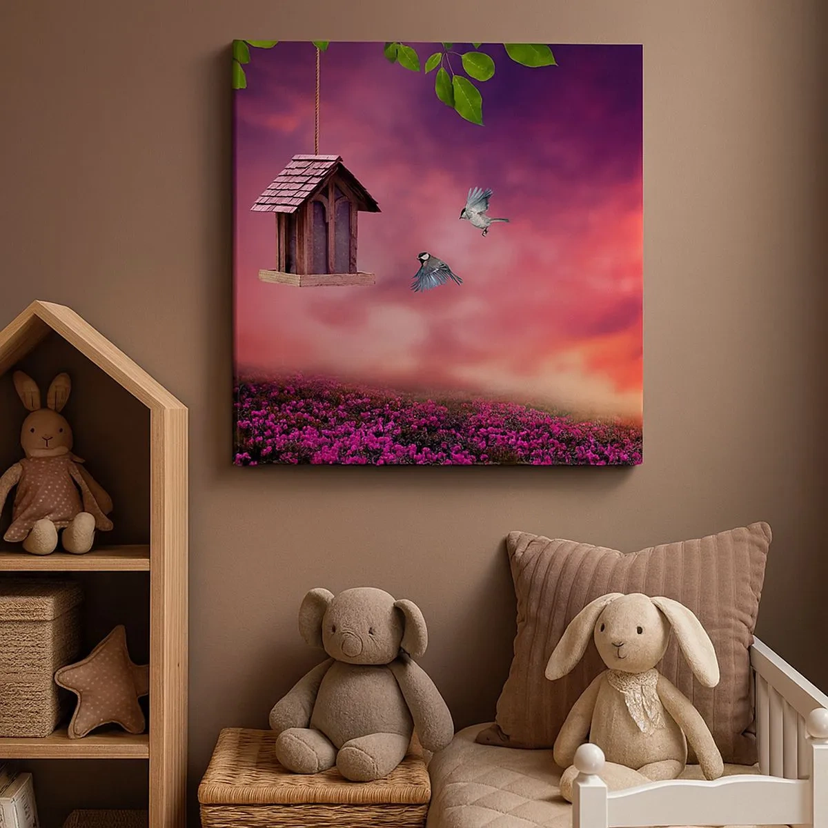 Canvastavla - Bild på duk - Inbjudan till middag - 30x30 cm