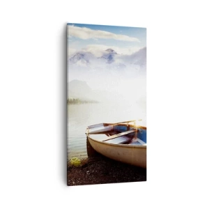 Canvastavla - Bild på duk - Vid ett stort och rent vatten - 55x100 cm