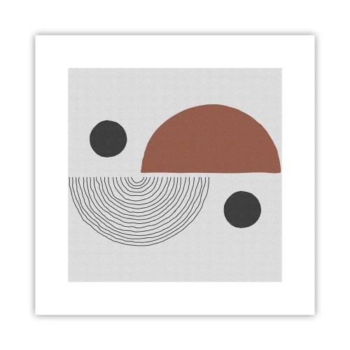 Affisch - Hjulets perfektion - 30x30 cm