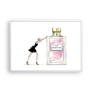 Affisch i vit ram - Kvinnlighetens kärna - 100x70 cm