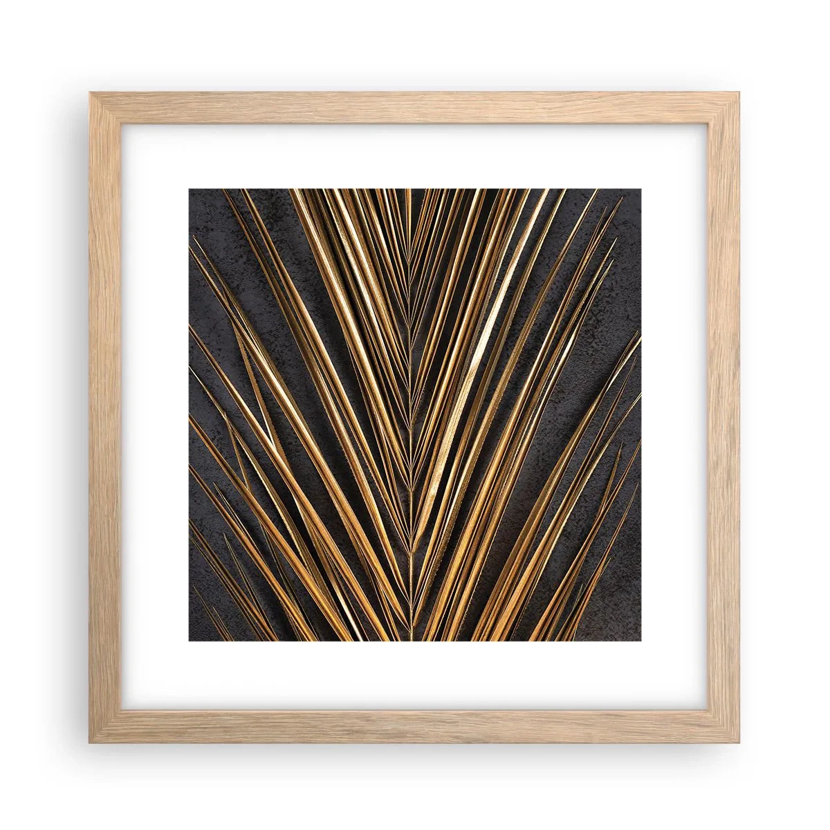 Affisch i ram av ljusek - Tropikens guld - 30x30 cm