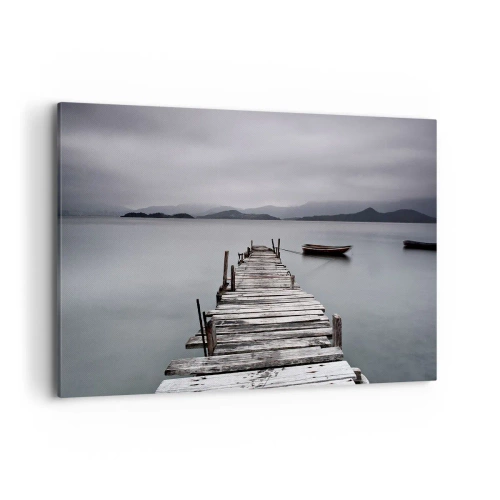 Canvastavla - Bild på duk - Imorgon kan du ge dig iväg - 100x70 cm