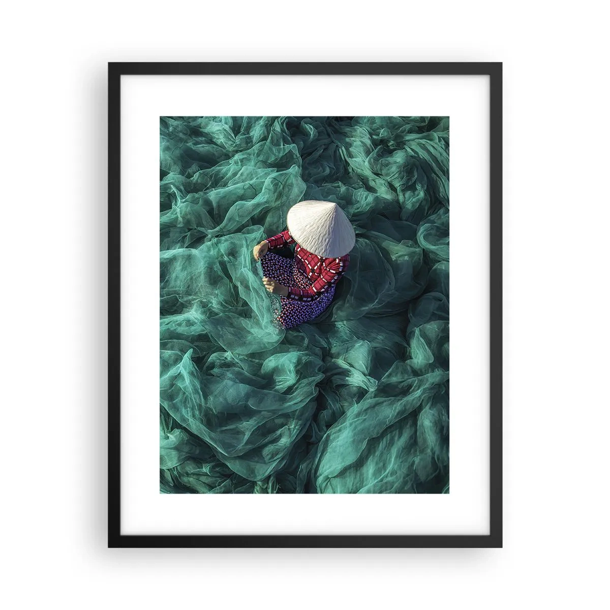 Affisch i svart ram - I nätens hav - 40x50 cm