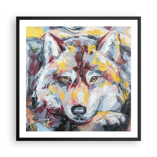 Affisch i svart ram - Lugnt bland de närmsta - 60x60 cm