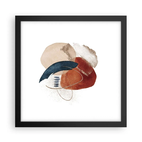 Affisch i svart ram - Oval komposition - 30x30 cm