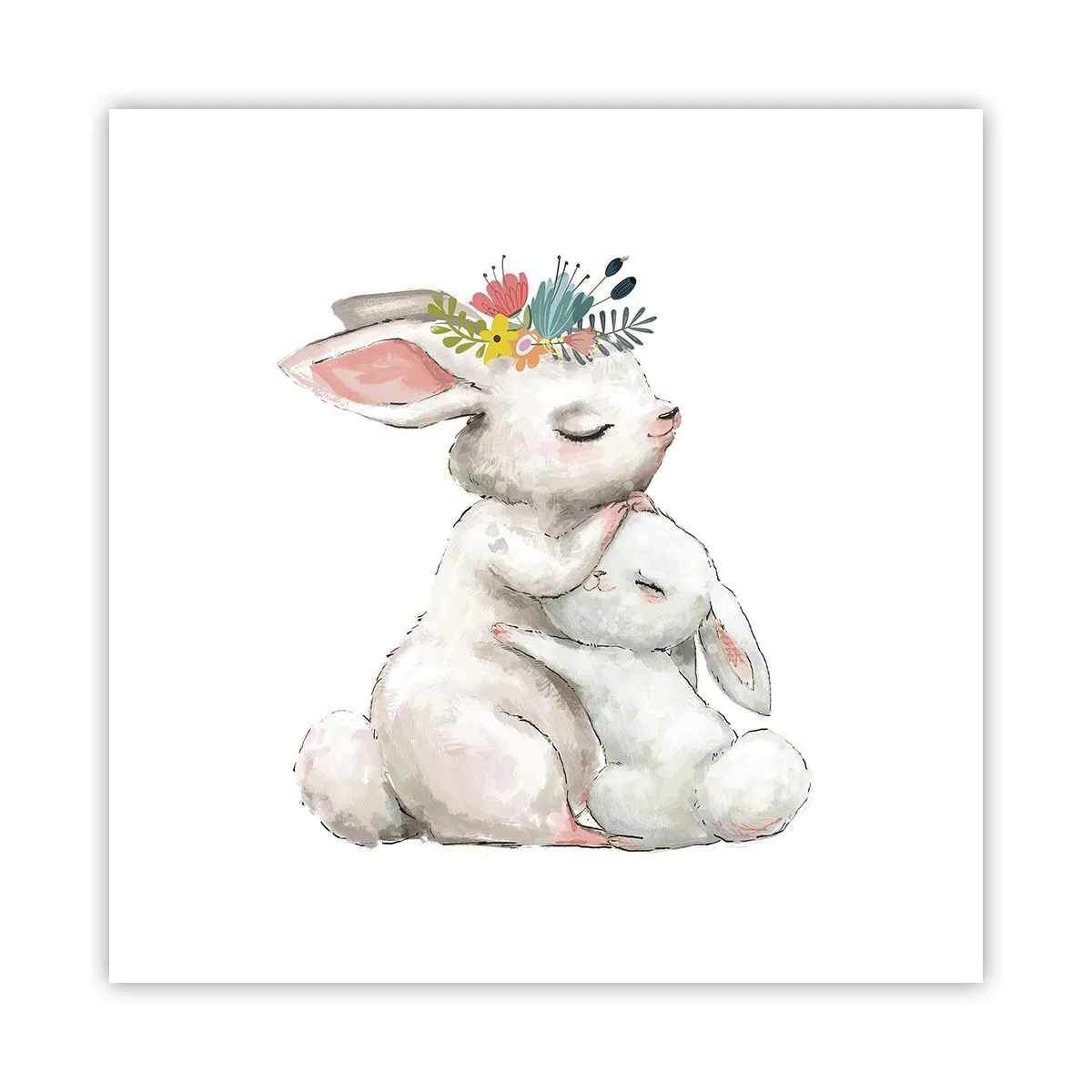 Affisch - Alltid bäst hos mamma - 50x50 cm