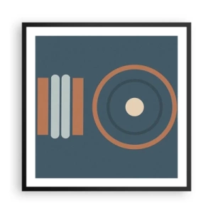 Affisch i svart ram - Sakens kärna - 60x60 cm