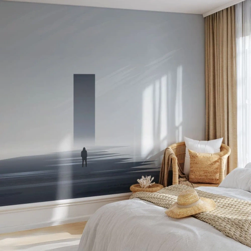 Fototapet Premium Canvas - Möjlighet eller hot? - Minimalism, Modern, Ensamhet - 500x350 cm