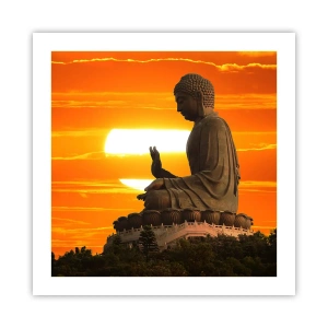 Affisch - Utan rädsla för världen - 50x50 cm