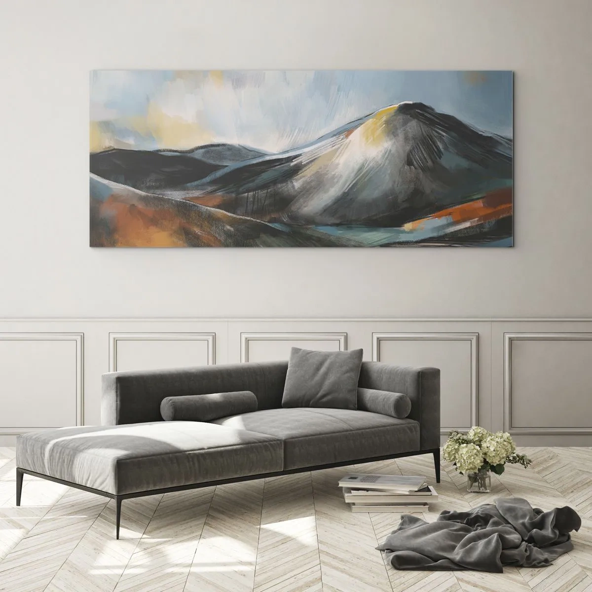 Glastavla - Bild på glas - Råa och vackra - 120x50 cm