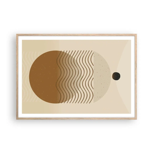 Affisch i ram av ljusek - Om geometriska figurers ursprung - 100x70 cm