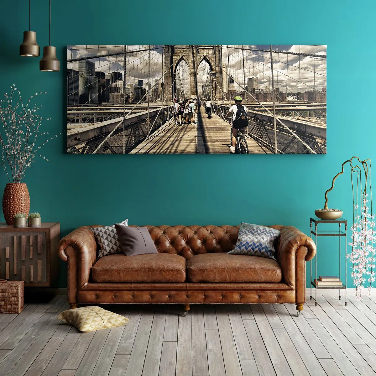 Canvastavla - Bild på duk - Direkt till stadens kärna - 100x40 cm