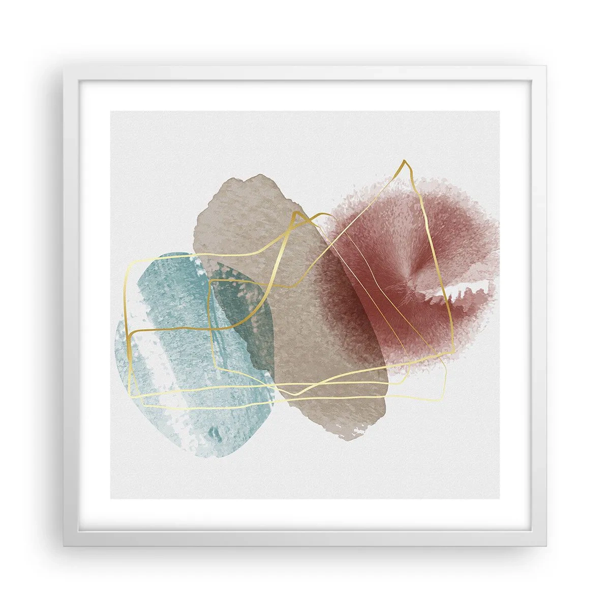 Affisch i vit ram - Rummets pärlor - 50x50 cm