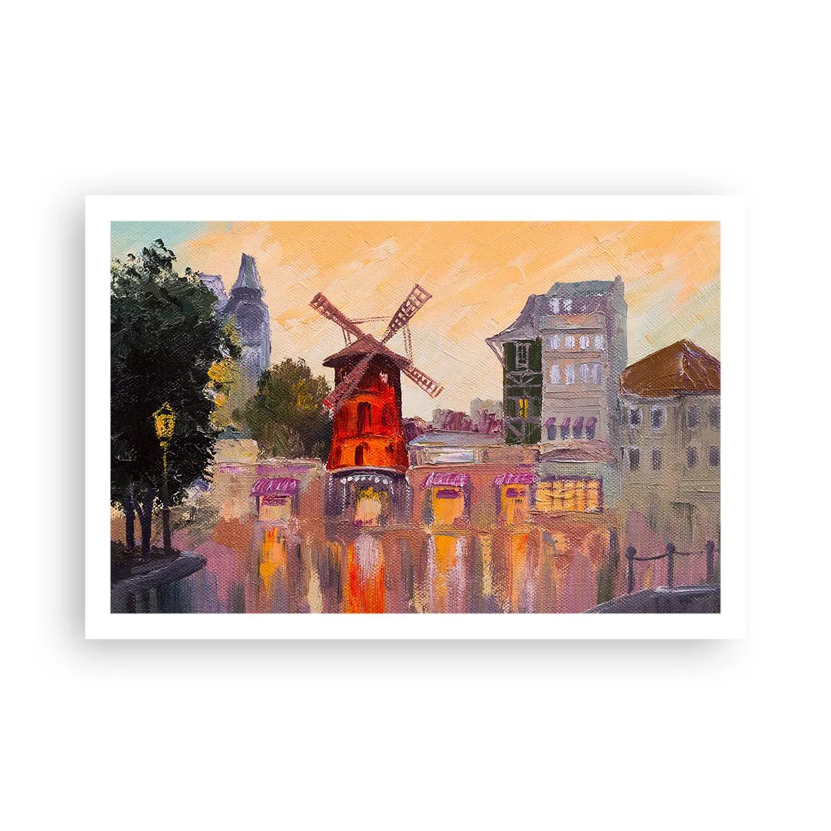 Affisch - Ikoner av Paris – Moulin Rouge - 91x61 cm