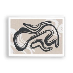 Affisch i vit ram - Mångfaldigt uttryck - 100x70 cm