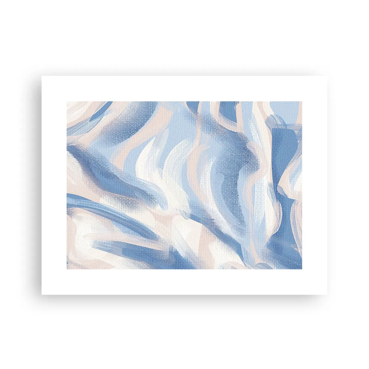 Affisch - Blå krusningar - 40x30 cm