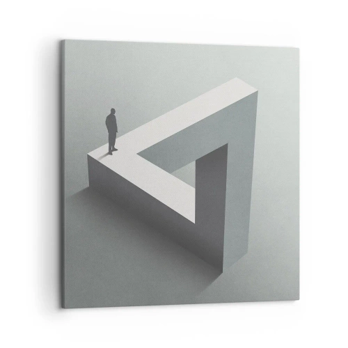 Canvastavla - Bild på duk - Och ändå möjligt - 50x50 cm