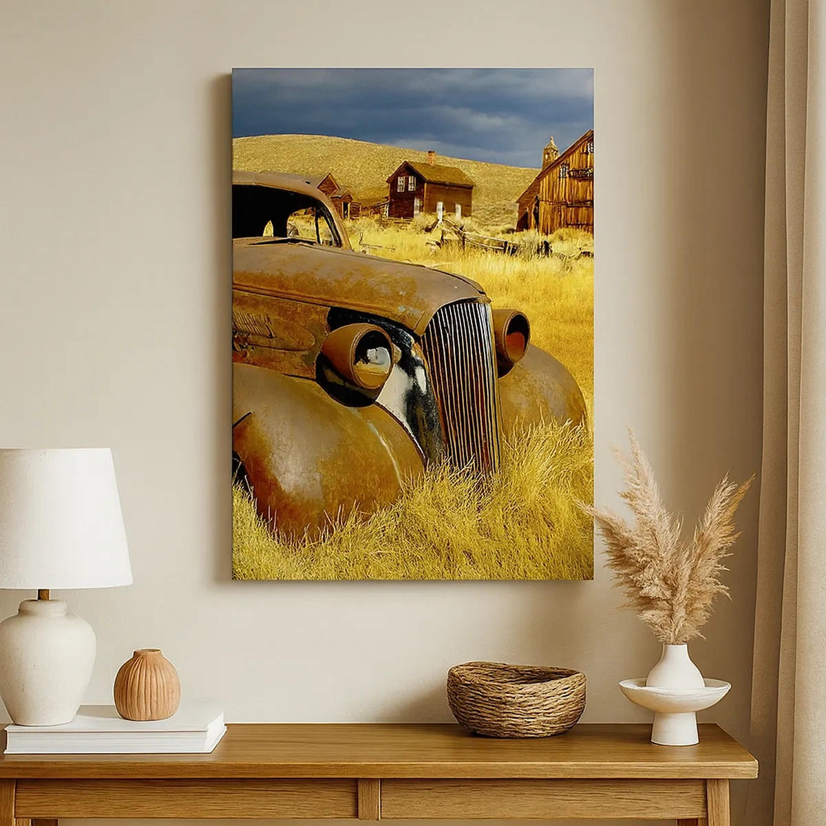 Canvastavla - Bild på duk - Välförtjänt vila - 50x70 cm