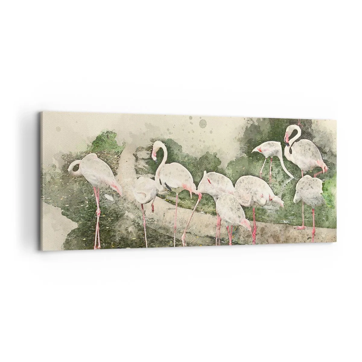 Canvastavla - Bild på duk - Exotisk dröm - 100x40 cm