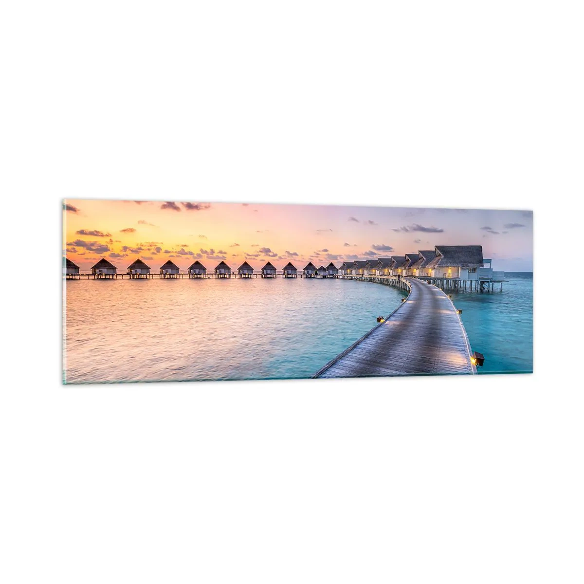 Glastavla - Bild på glas - Sommarsemester - tillbaka till källorna - 90x30 cm