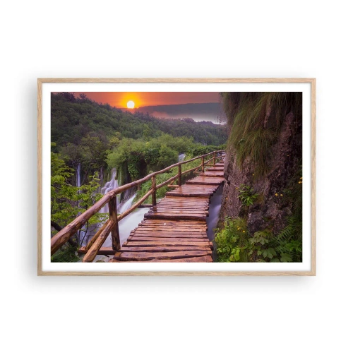Affisch i ram av ljusek - Otrolig skönhet - 100x70 cm