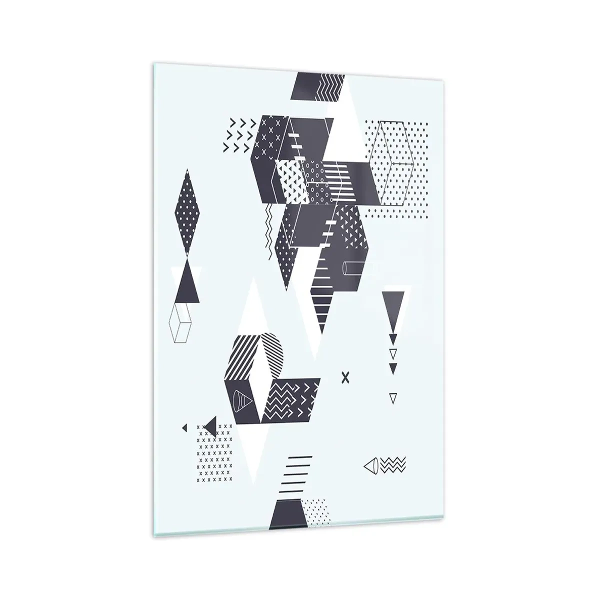 Glastavla - Bild på glas - I matematikerns själ - 80x120 cm