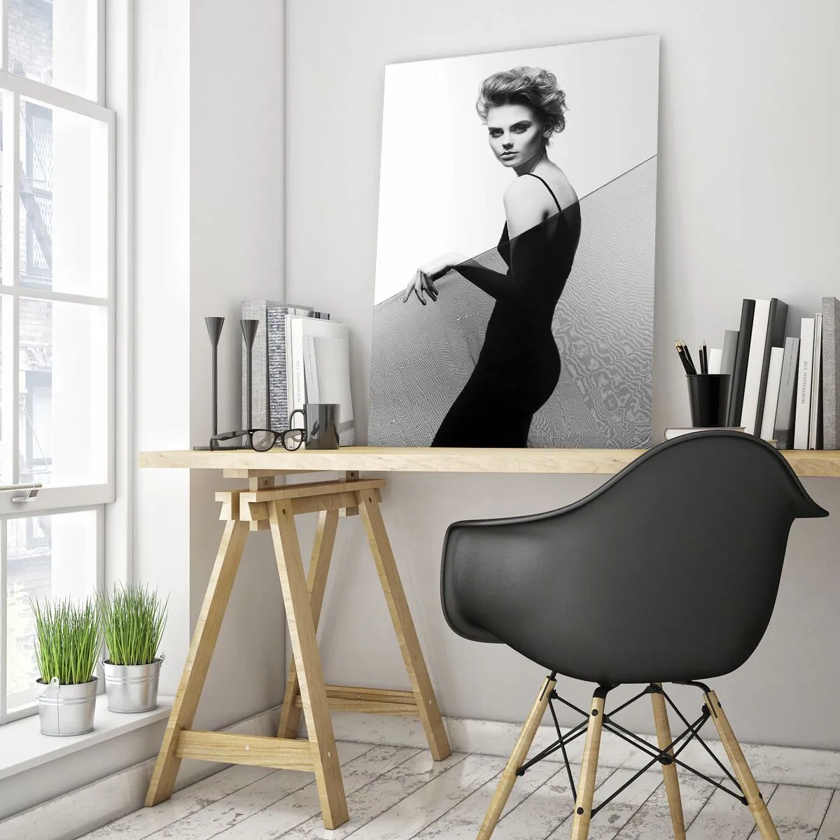 Glastavla - Bild på glas - Magisk blick - 50x70 cm