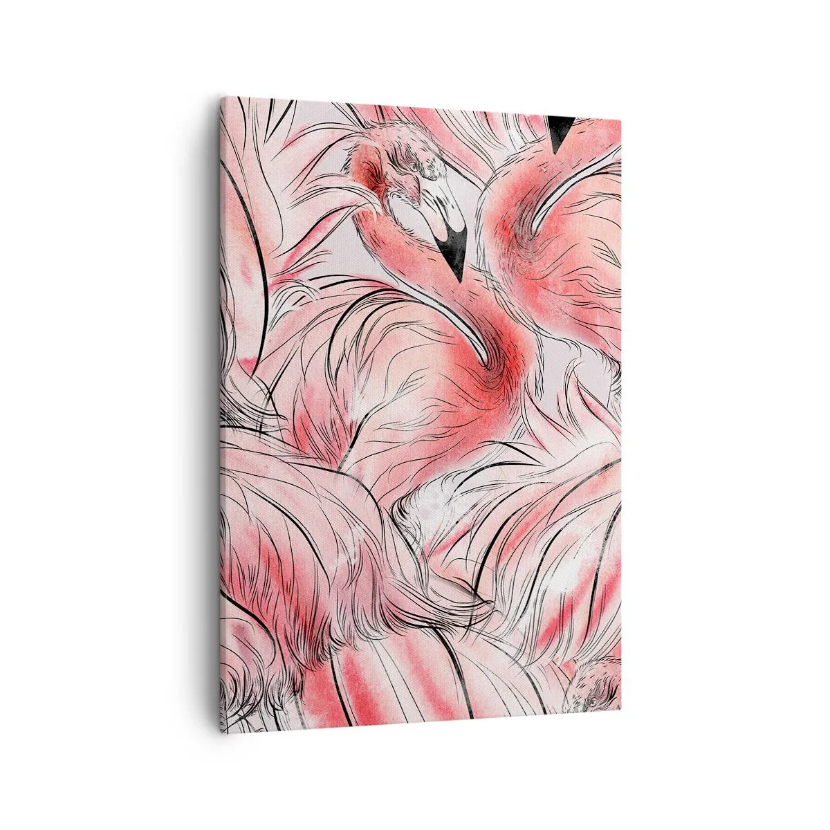 Canvastavla - Bild på duk - Fåglarnas corps de ballet - 50x70 cm