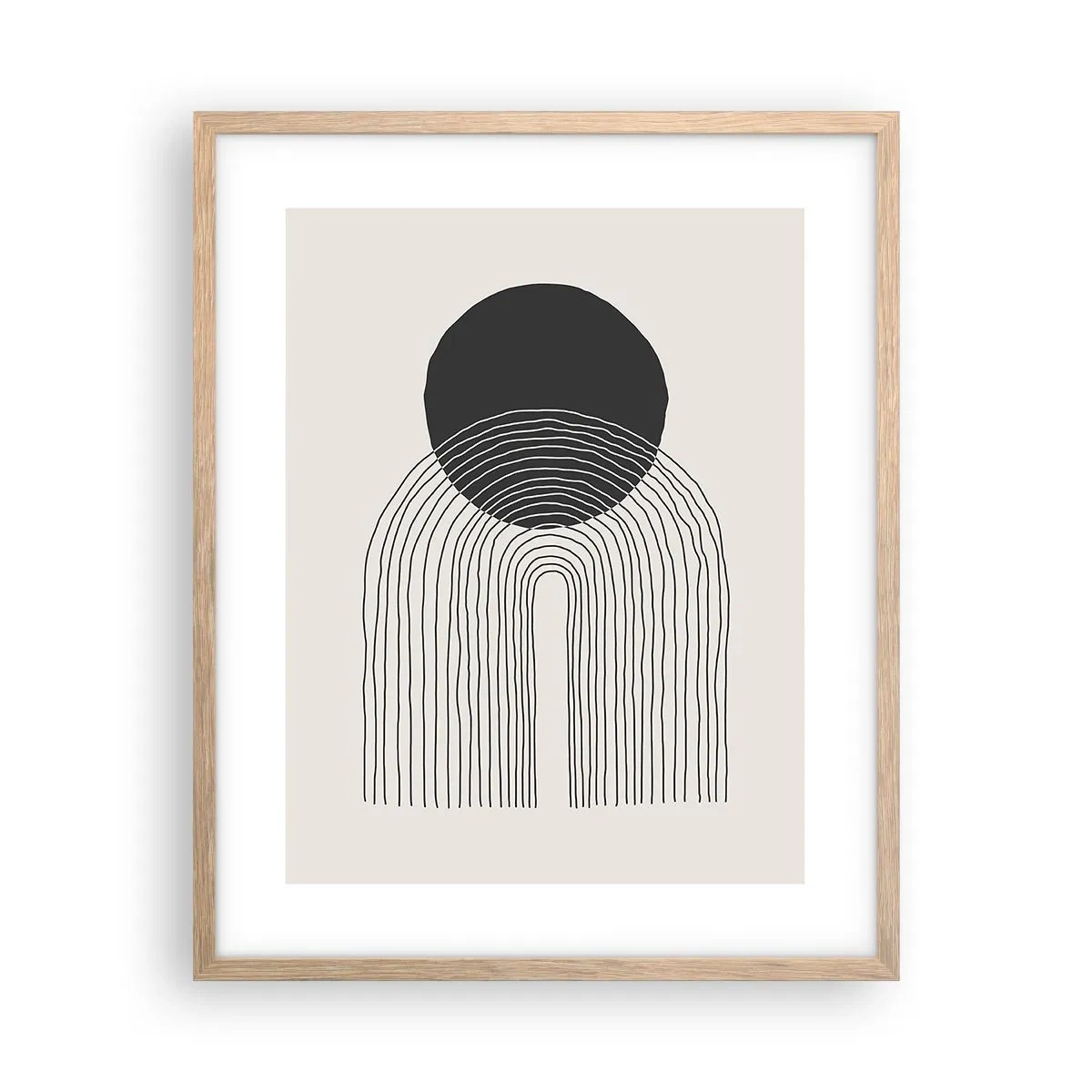 Affisch i ram av ljusek - Darr och säkerhet - 40x50 cm