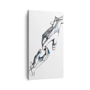 Canvastavla - Bild på duk - God gest - 45x80 cm