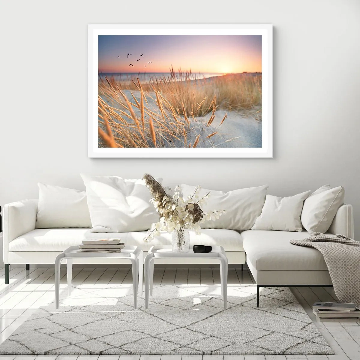 Affisch i vit ram - Östersjövaggvisa - 70x50 cm