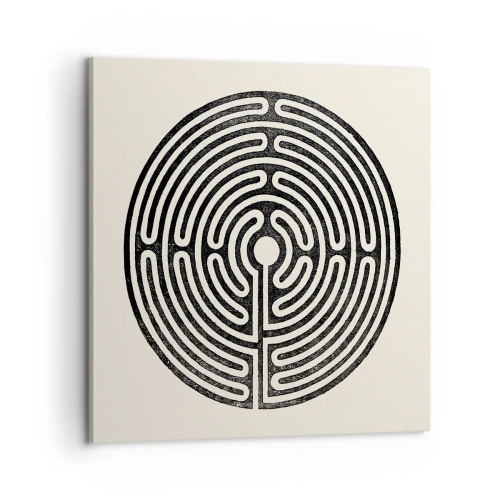 Canvastavla - Bild på duk - Mystisk ordning - 60x60 cm