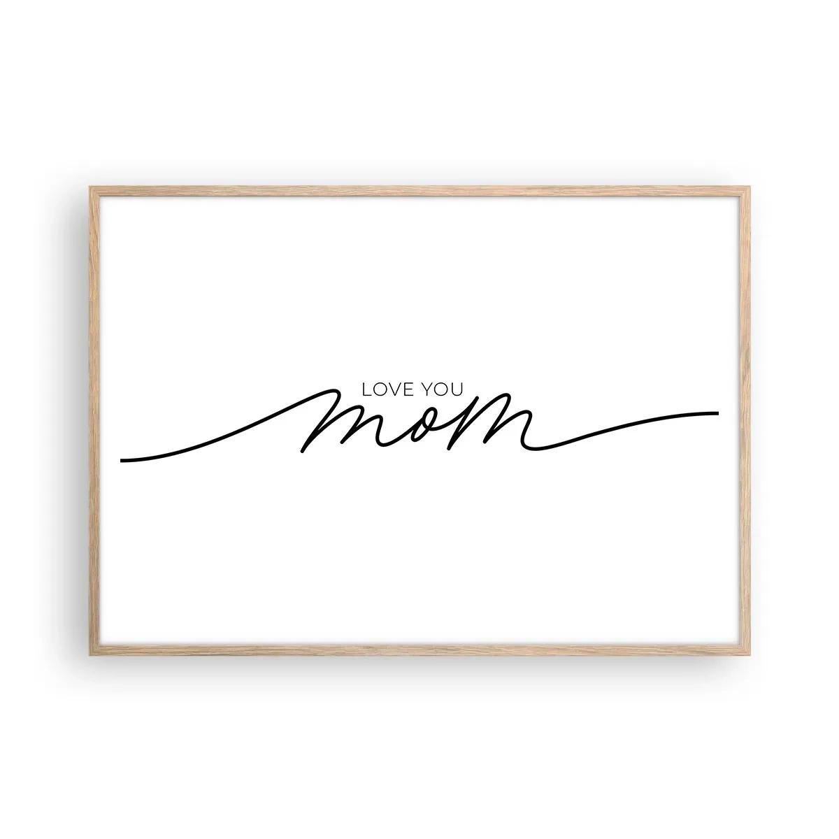 Affisch i ram av ljusek - Jag är mycket rörd - 100x70 cm