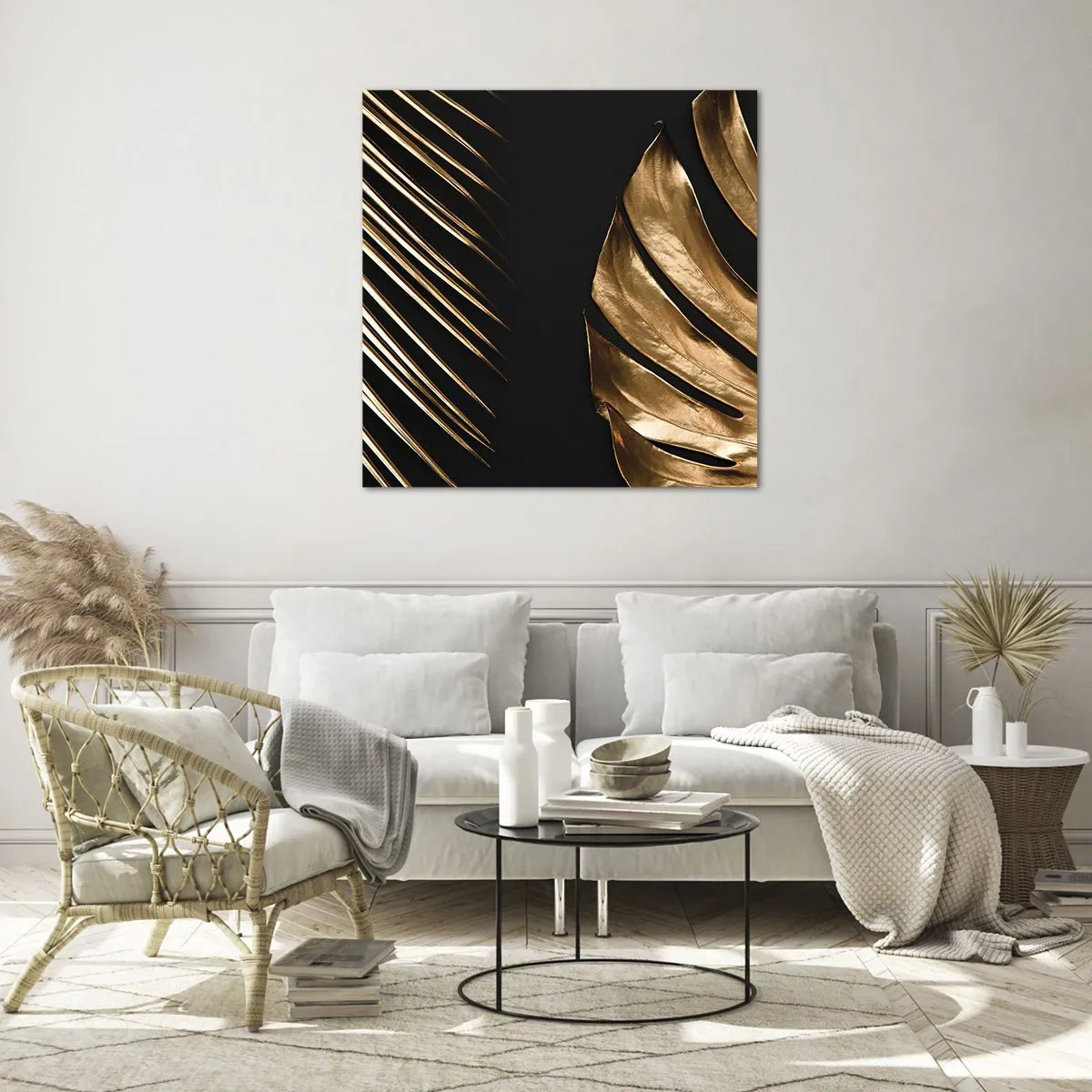 Glastavla - Bild på glas - Olika men lika dyra - 60x60 cm