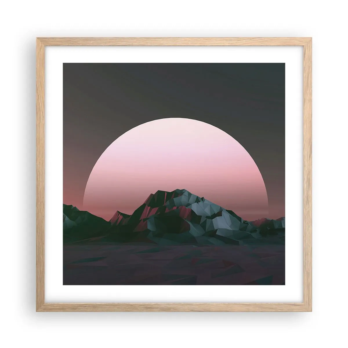 Affisch i ram av ljusek - I den granliggande galaxen - 50x50 cm