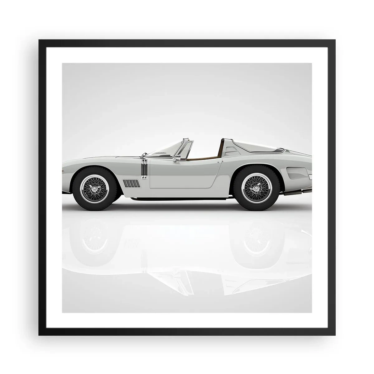 Affisch i svart ram - Ett löfte om lek - 60x60 cm