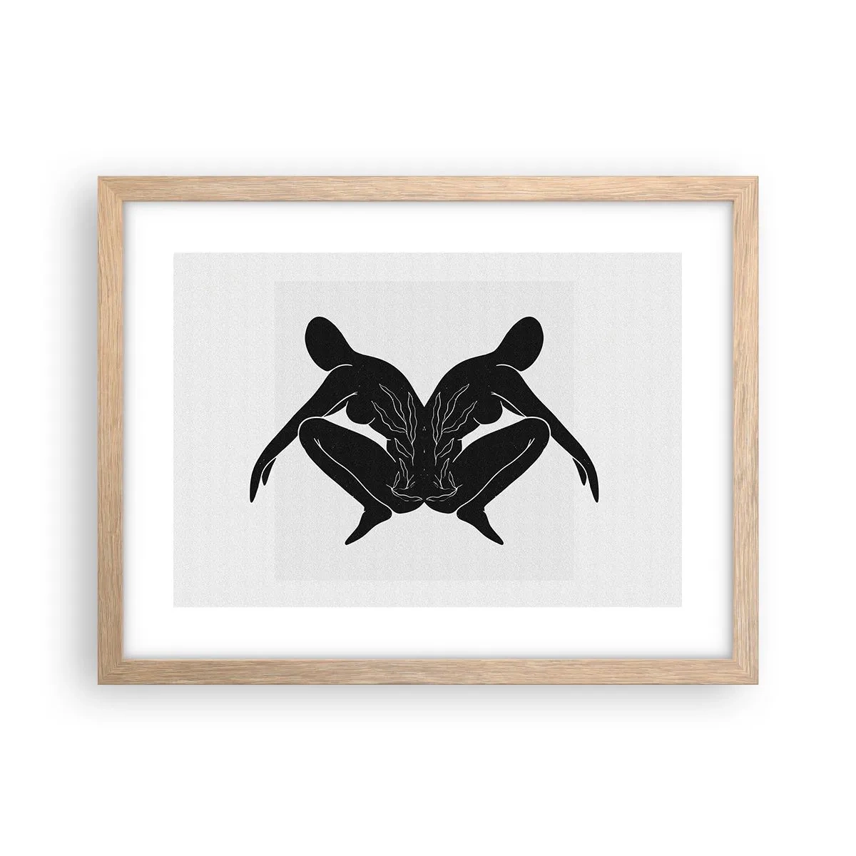 Affisch i ram av ljusek - En delad själ - 40x30 cm