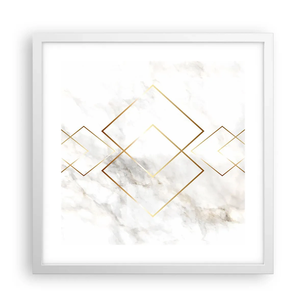 Affisch i vit ram - Utsikt över oändlighet - 40x40 cm