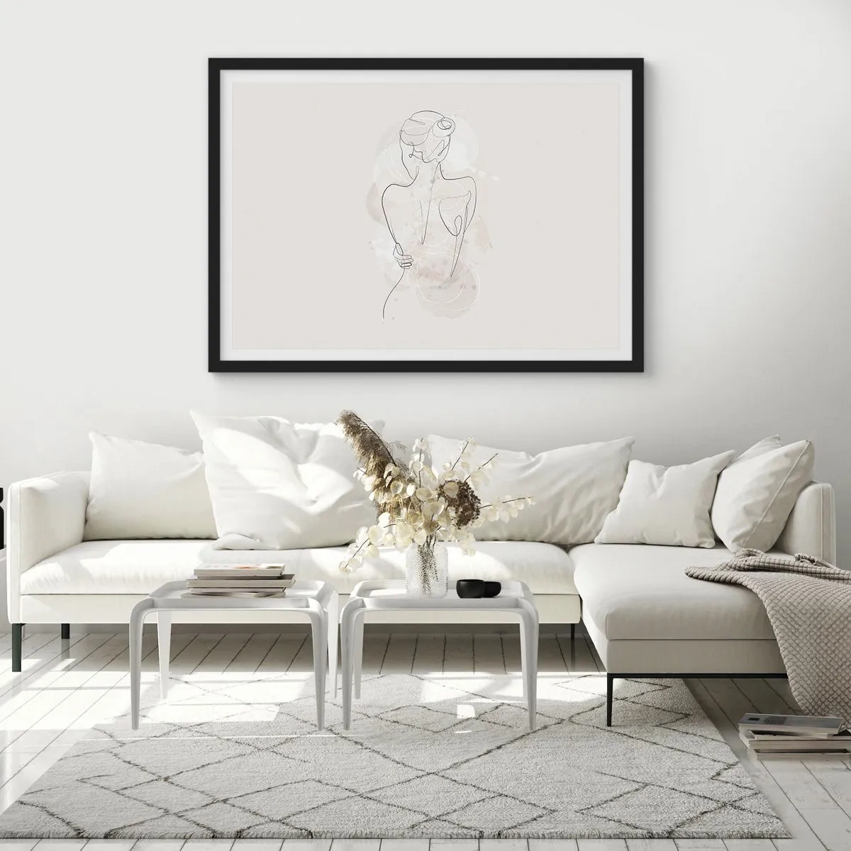 Affisch i svart ram - Som ett känsligt instrument - 91x61 cm